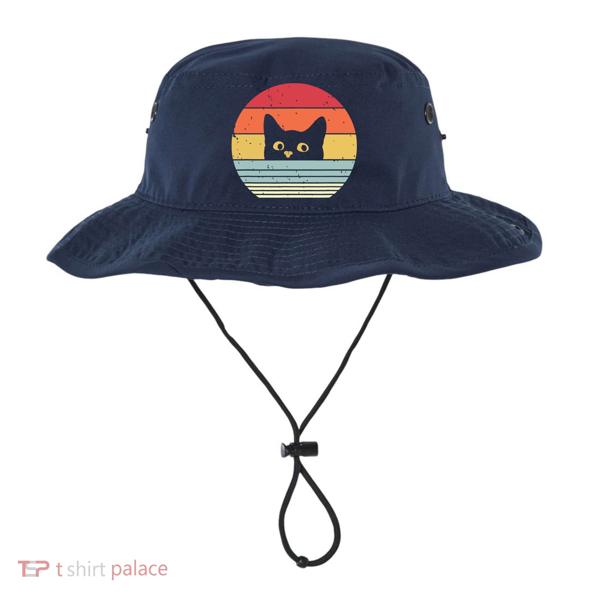 Cat Retro Style Bucket Hat