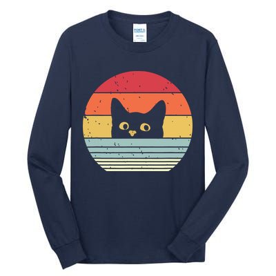 Cat Retro Style Tall Long Sleeve T-Shirt