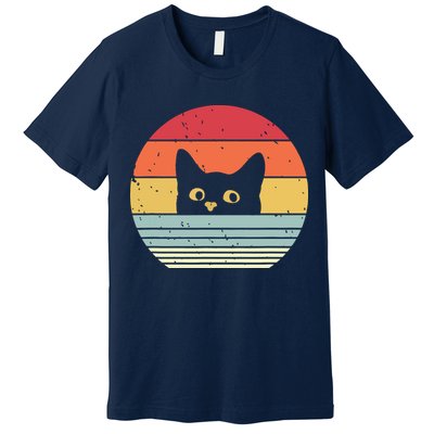 Cat Retro Style Premium T-Shirt