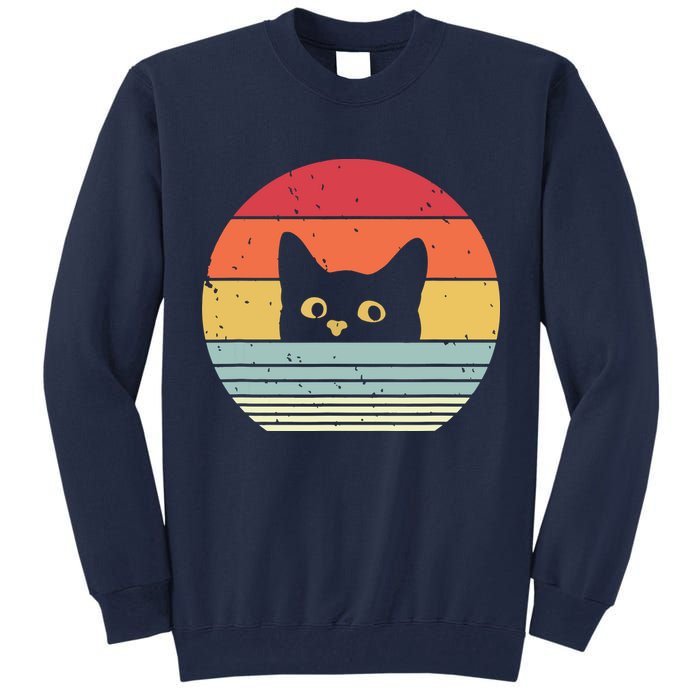 Cat Retro Style Tall Sweatshirt