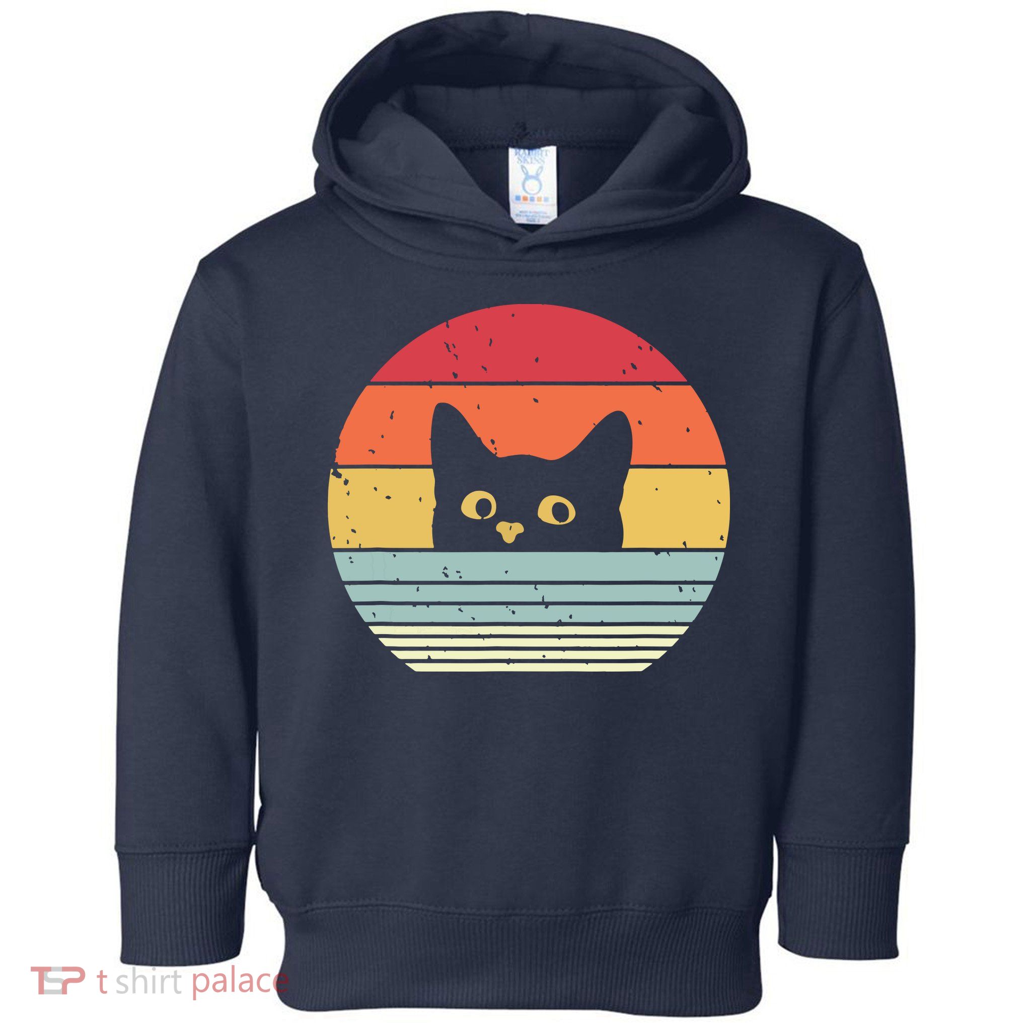 Cat Retro Style Toddler Hoodie