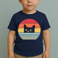 Cat Retro Style Toddler T-Shirt