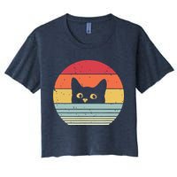 Cat Retro Style Crop Top