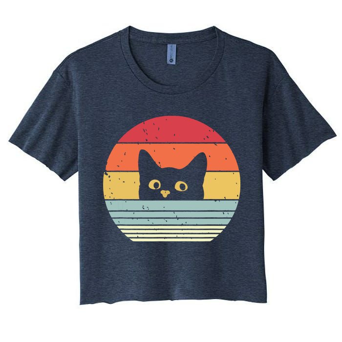 Cat Retro Style Crop Top