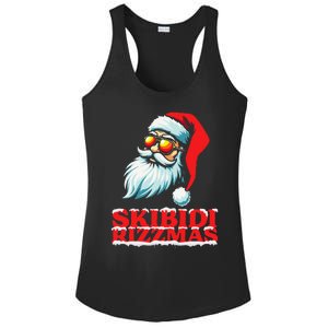 Christmas Retro Skibid.I Rizzmas Funny Santa Skating Board Ladies PosiCharge Competitor Racerback Tank