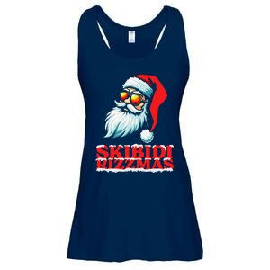 Christmas Retro Skibid.I Rizzmas Funny Santa Skating Board Ladies Essential Flowy Tank