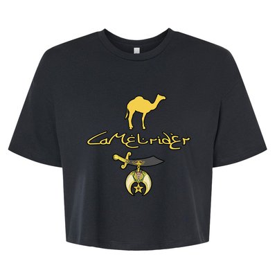 Camel Rider Shriner Masonic Symbol Freemason Bella+Canvas Jersey Crop Tee