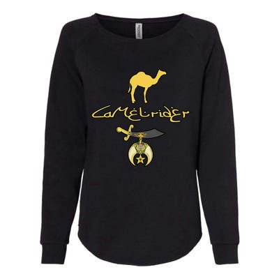 Camel Rider Shriner Masonic Symbol Freemason Womens California Wash Sweatshirt