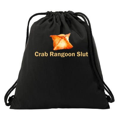 Crab Rangoon Slut Crab Rangoon Lovers Drawstring Bag