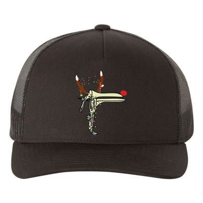 Christmas Reindeer Speculum Nurse Obgyn Obstetrics Doula Yupoong Adult 5-Panel Trucker Hat