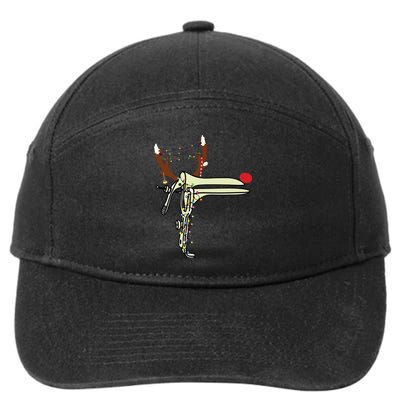 Christmas Reindeer Speculum Nurse Obgyn Obstetrics Doula 7-Panel Snapback Hat