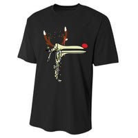 Christmas Reindeer Speculum Nurse Obgyn Obstetrics Doula Performance Sprint T-Shirt