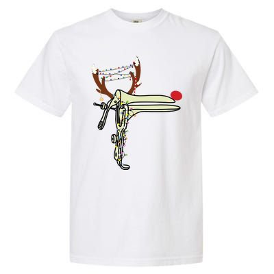 Christmas Reindeer Speculum Nurse Obgyn Obstetrics Doula Garment-Dyed Heavyweight T-Shirt