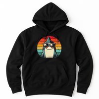 Cool Retro Shark In Sunglasses 70s 80s 90s Funny Shark Hoodie