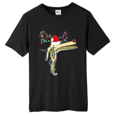 Christmas Reindeer Speculum Nurse Obgyn L And D Nursing Xmas Gift Tall Fusion ChromaSoft Performance T-Shirt