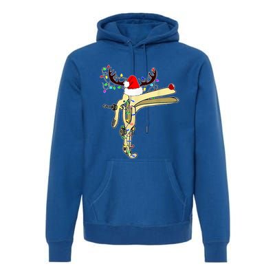 Christmas Reindeer Speculum Nurse Obgyn L And D Nursing Xmas Gift Premium Hoodie