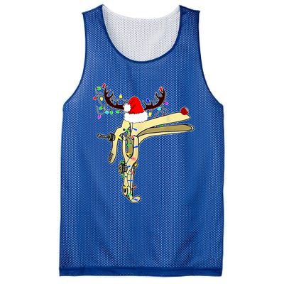 Christmas Reindeer Speculum Nurse Obgyn L And D Nursing Xmas Gift Mesh Reversible Basketball Jersey Tank