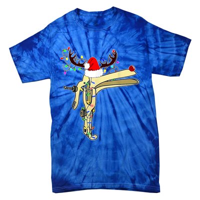 Christmas Reindeer Speculum Nurse Obgyn L And D Nursing Xmas Gift Tie-Dye T-Shirt