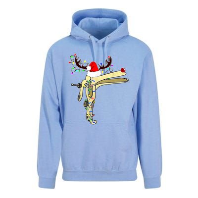 Christmas Reindeer Speculum Nurse Obgyn L And D Nursing Xmas Gift Unisex Surf Hoodie