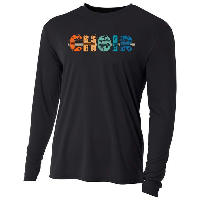 Choir Retro Singer Music Group Teacher Choir Directors Cooling Performance Long Sleeve Crew