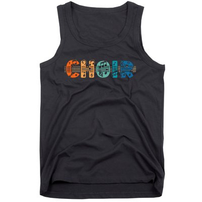 Choir Retro Singer Music Group Teacher Choir Directors Tank Top