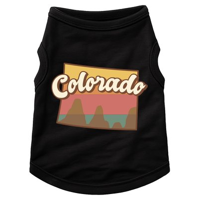 Colorado Retro Sunset Logo Doggie Tank