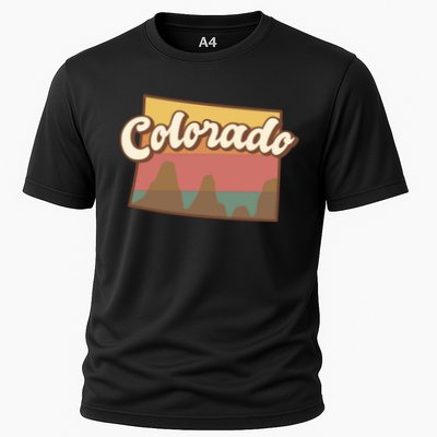 Colorado Retro Sunset Logo Performance Shirt