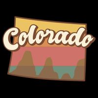 Colorado Retro Sunset Logo Backpack