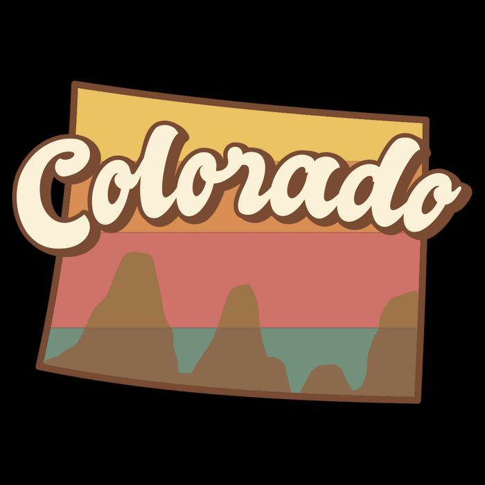Colorado Retro Sunset Logo Backpack