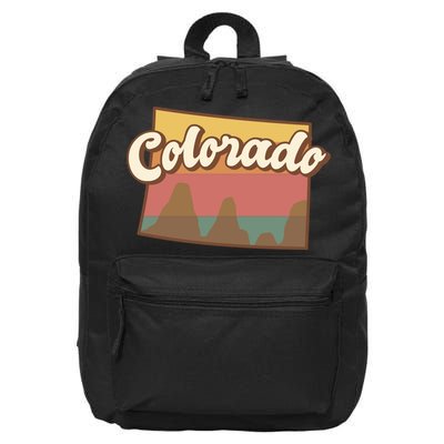 Colorado Retro Sunset Logo 16 in Basic Backpack