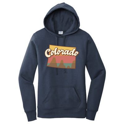 Colorado Retro Sunset Logo Women's Pullover Hoodie