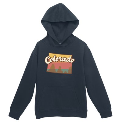 Colorado Retro Sunset Logo Urban Pullover Hoodie