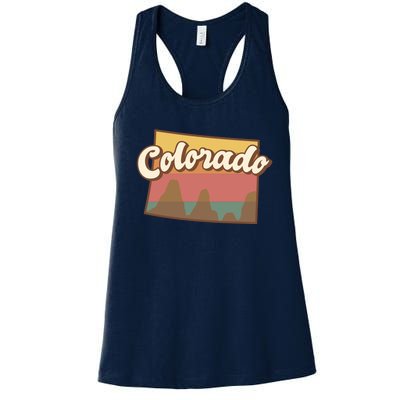 Colorado Retro Sunset Logo Women's Racerback Tank