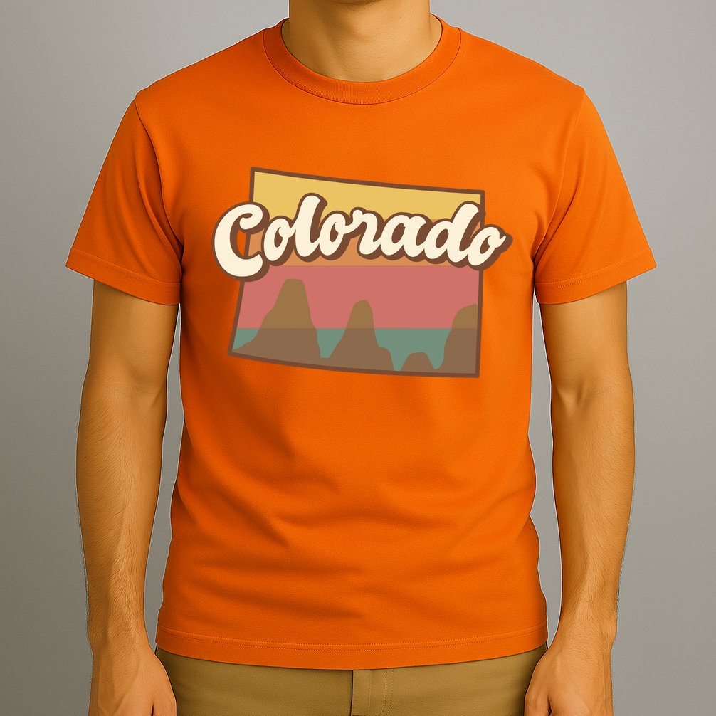 Colorado Retro Sunset Logo T-Shirt