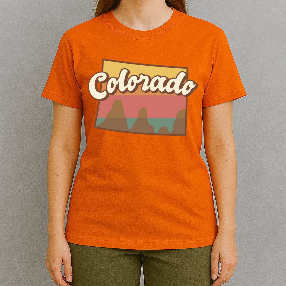 Colorado Retro Sunset Logo T-Shirt