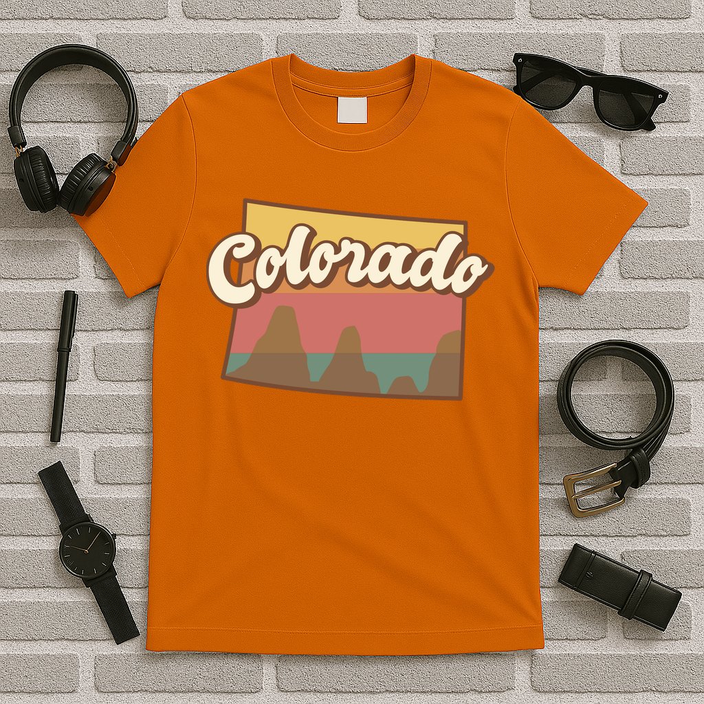 Colorado Retro Sunset Logo T-Shirt