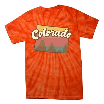 Colorado Retro Sunset Logo Tie-Dye T-Shirt