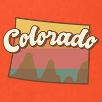 Colorado Retro Sunset Logo Womens T-Shirt