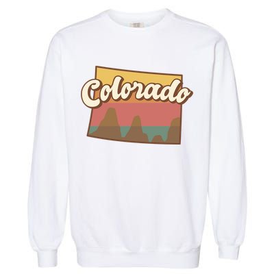 Colorado Retro Sunset Logo Garment-Dyed Sweatshirt