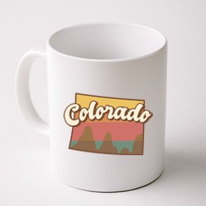 Colorado Retro Sunset Logo Coffee Mug