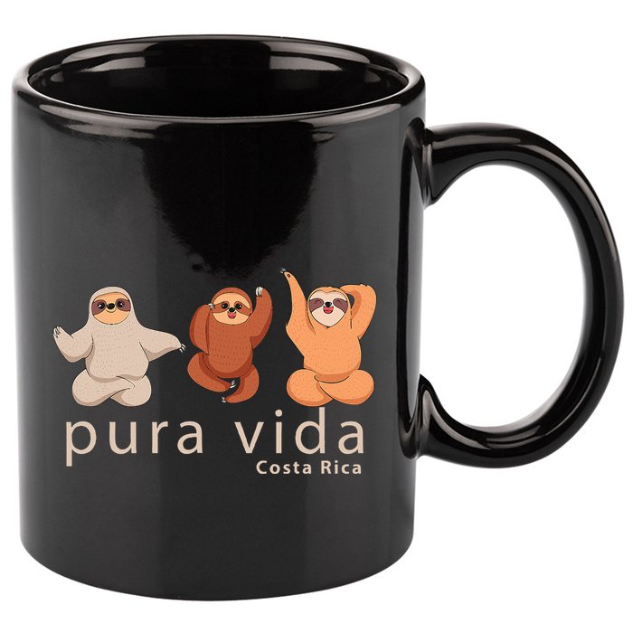 Costa Rica Sloth 11oz C Handle Ceramic Mug