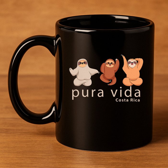 Costa Rica Sloth 11oz C Handle Ceramic Mug