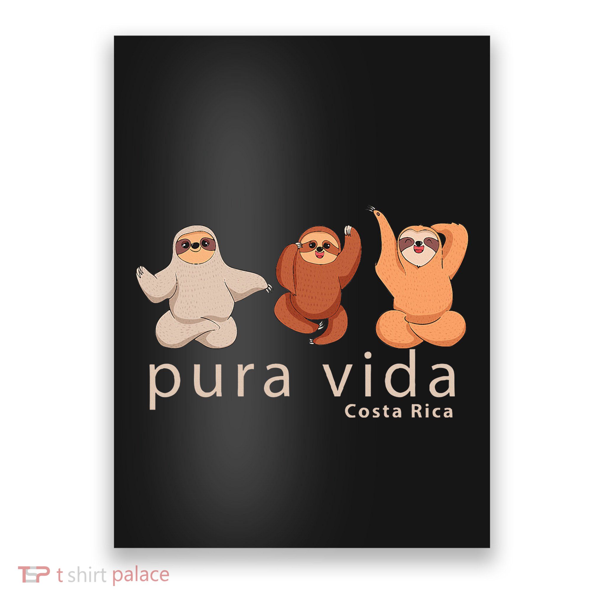 Costa Rica Sloth Poster