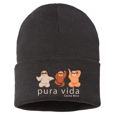 Costa Rica Sloth Sustainable Knit Beanie