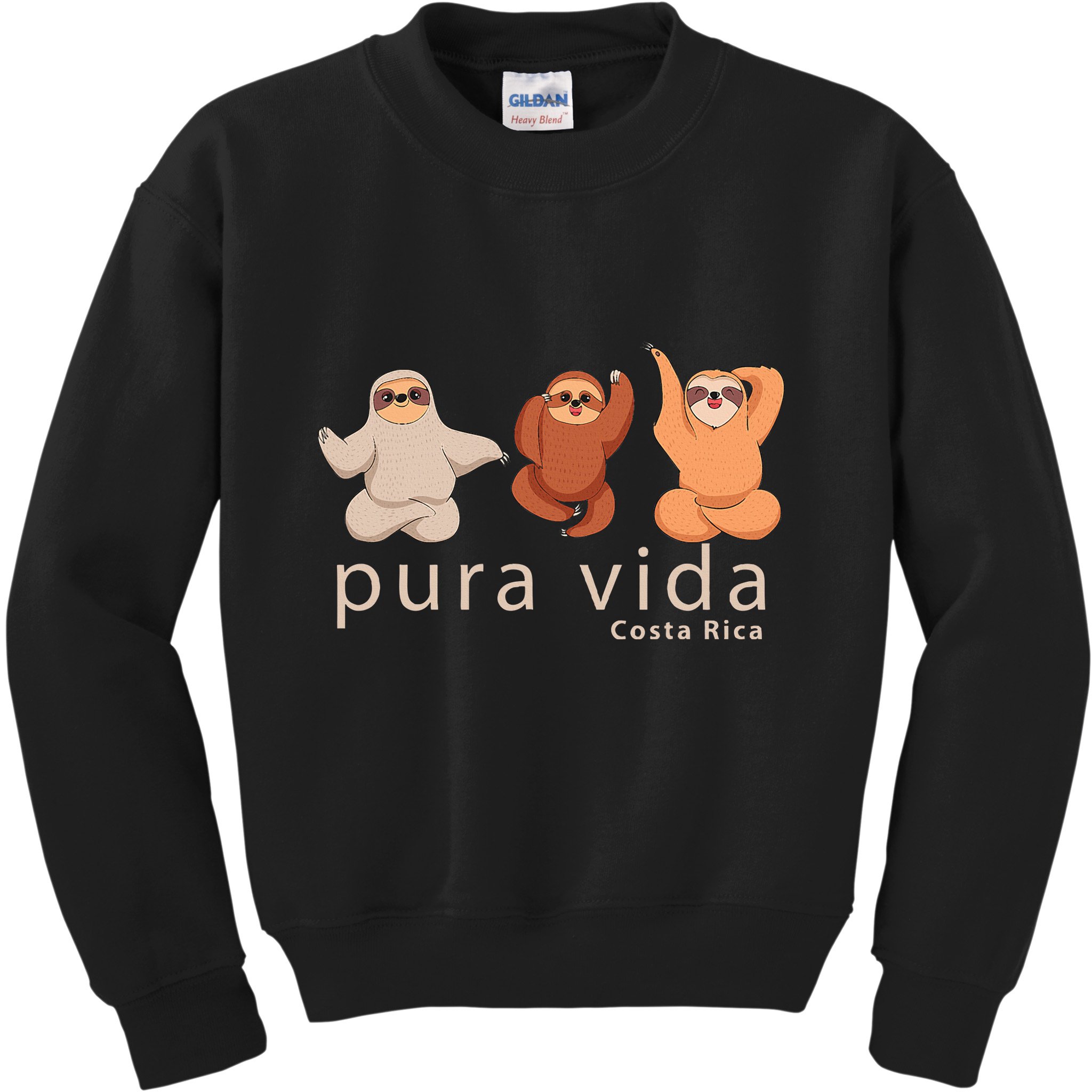 Costa Rica Sloth Kids Sweatshirt