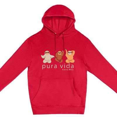 Costa Rica Sloth Premium Pullover Hoodie