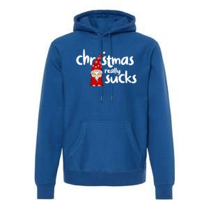 Christmas Really Sucks Gnome For Christmas Muffles Meaningful Gift Premium Hoodie