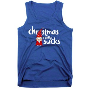 Christmas Really Sucks Gnome For Christmas Muffles Meaningful Gift Tank Top