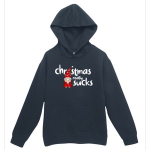 Christmas Really Sucks Gnome For Christmas Muffles Meaningful Gift Urban Pullover Hoodie