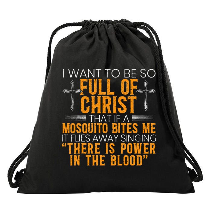 Christian Religious Servant Of God Faithful Jesus Drawstring Bag